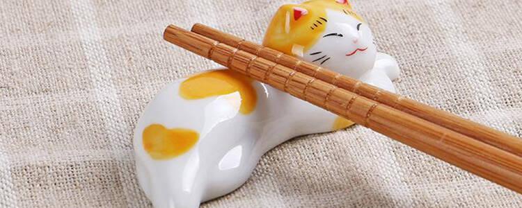七款可爱陶瓷筷子架享精致慢生活